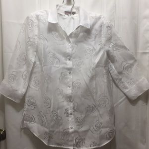 Chico's white button Blouse with Tags